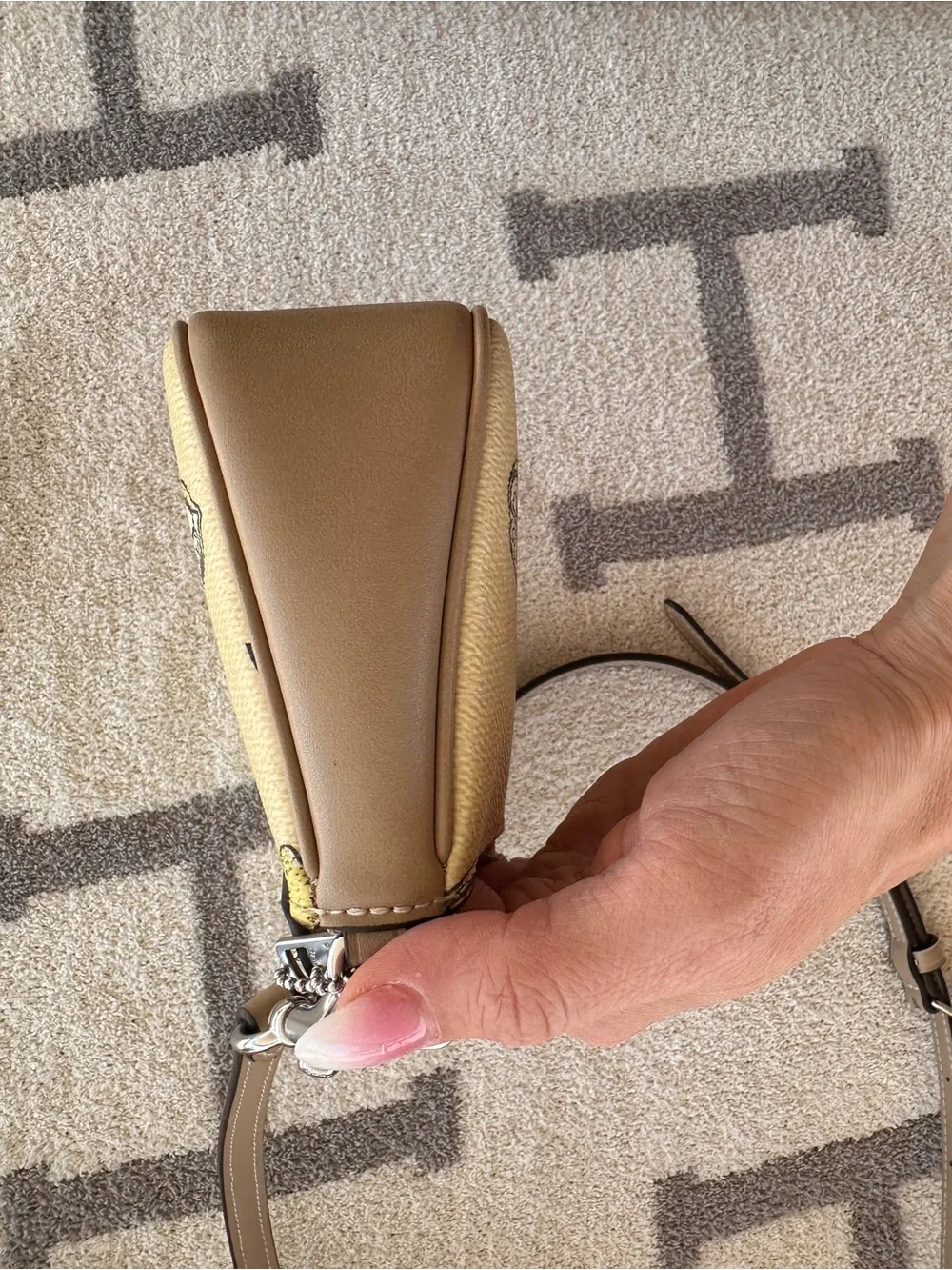 Coach Yellow Lemon Print Crossbody Bag